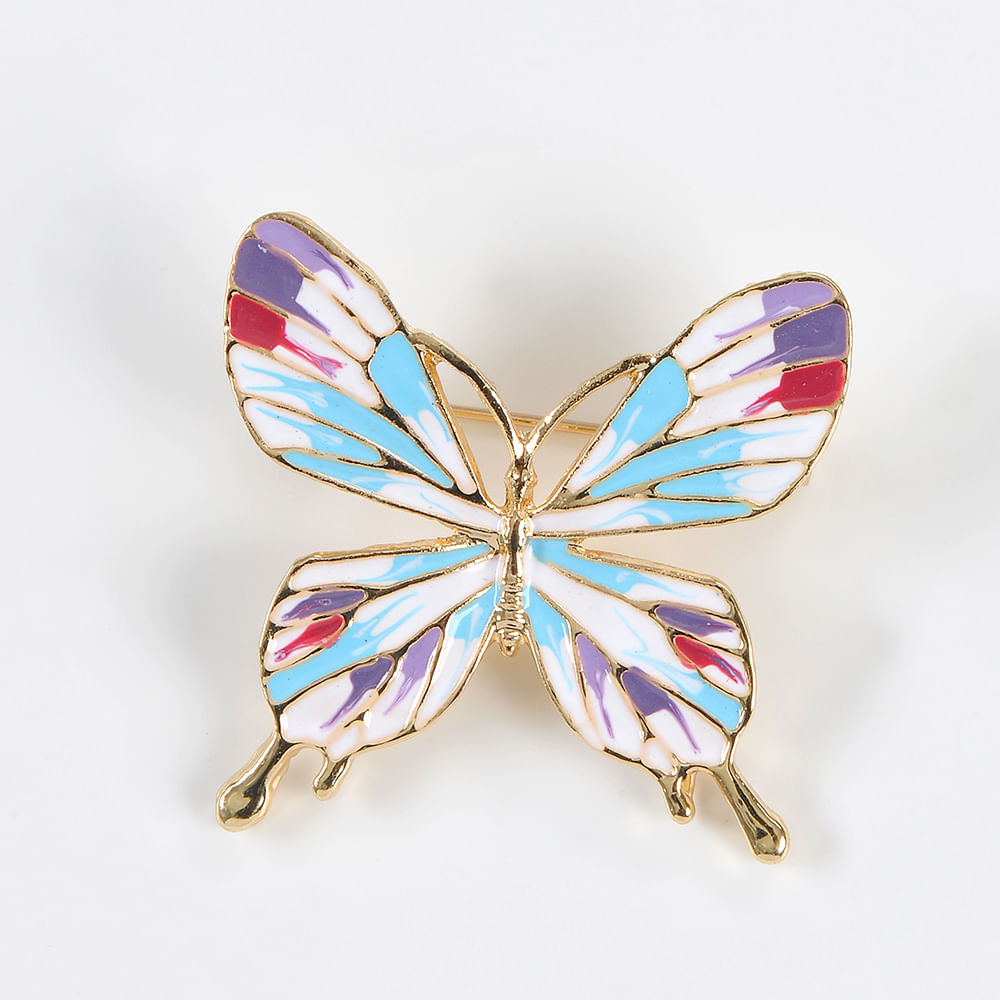 Brosa martisor fluture cu aripi colorate