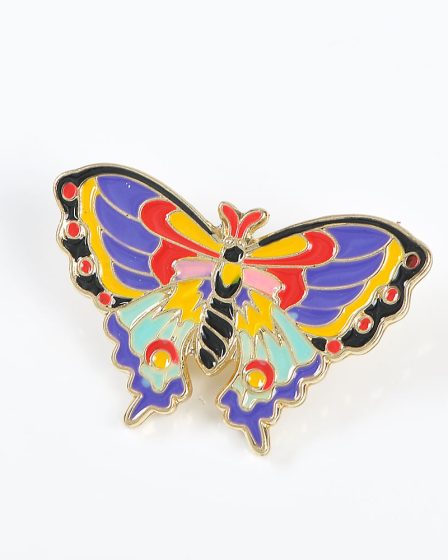 Brosa martisor fluture multicolor