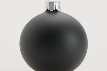 Reserved - Set de 6 globuri din sticlă mată - Negru