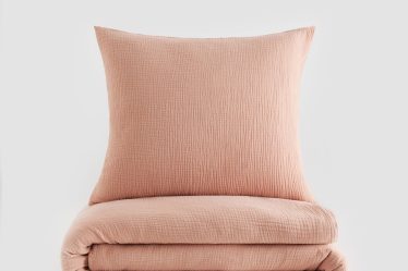 Reserved - Set lenjerie de pat din muselină de bumbac - Roz