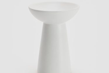 Reserved - Suport pentru lumânare din ceramică - Alb